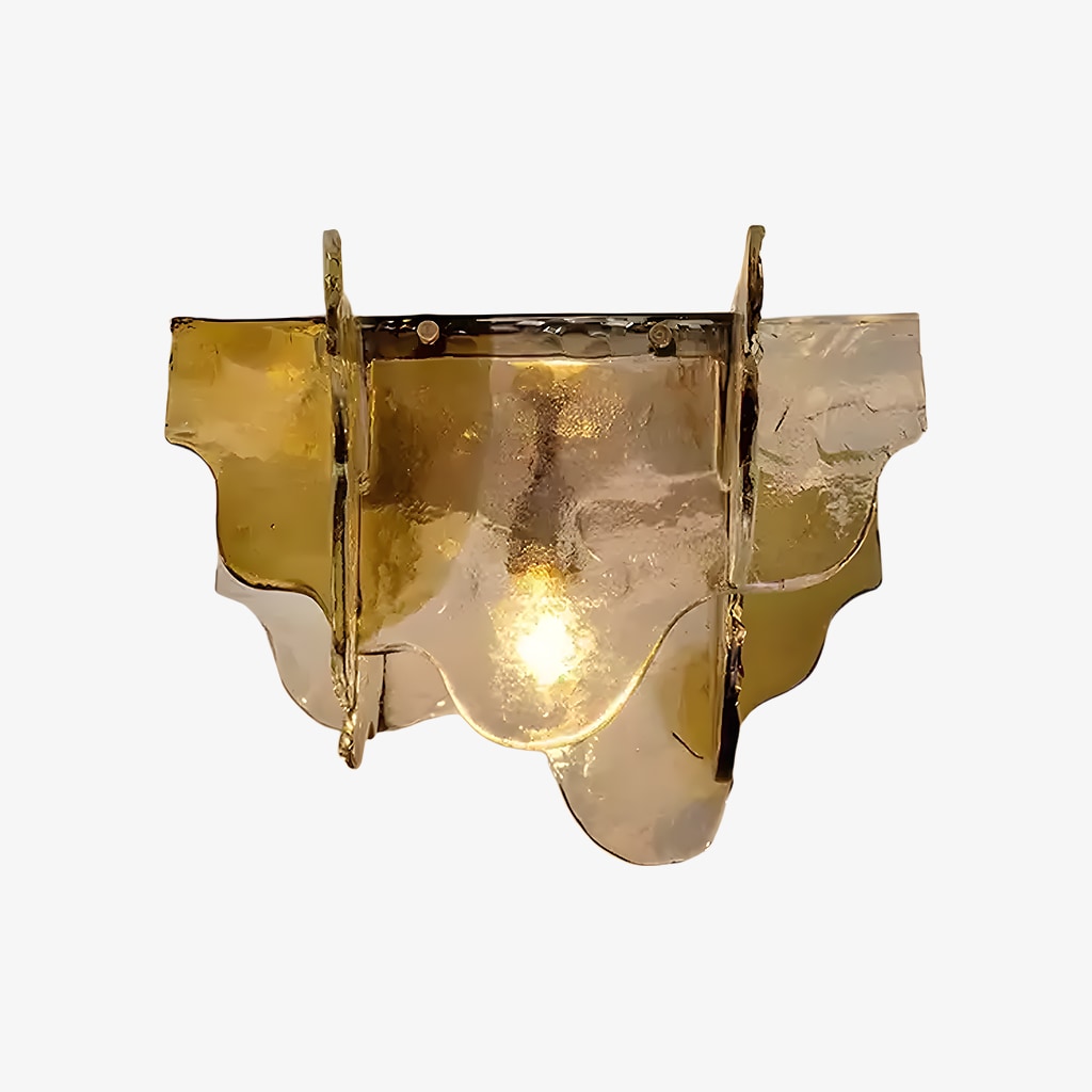 Petal Glass Semi-Flush Mount Ceiling Light