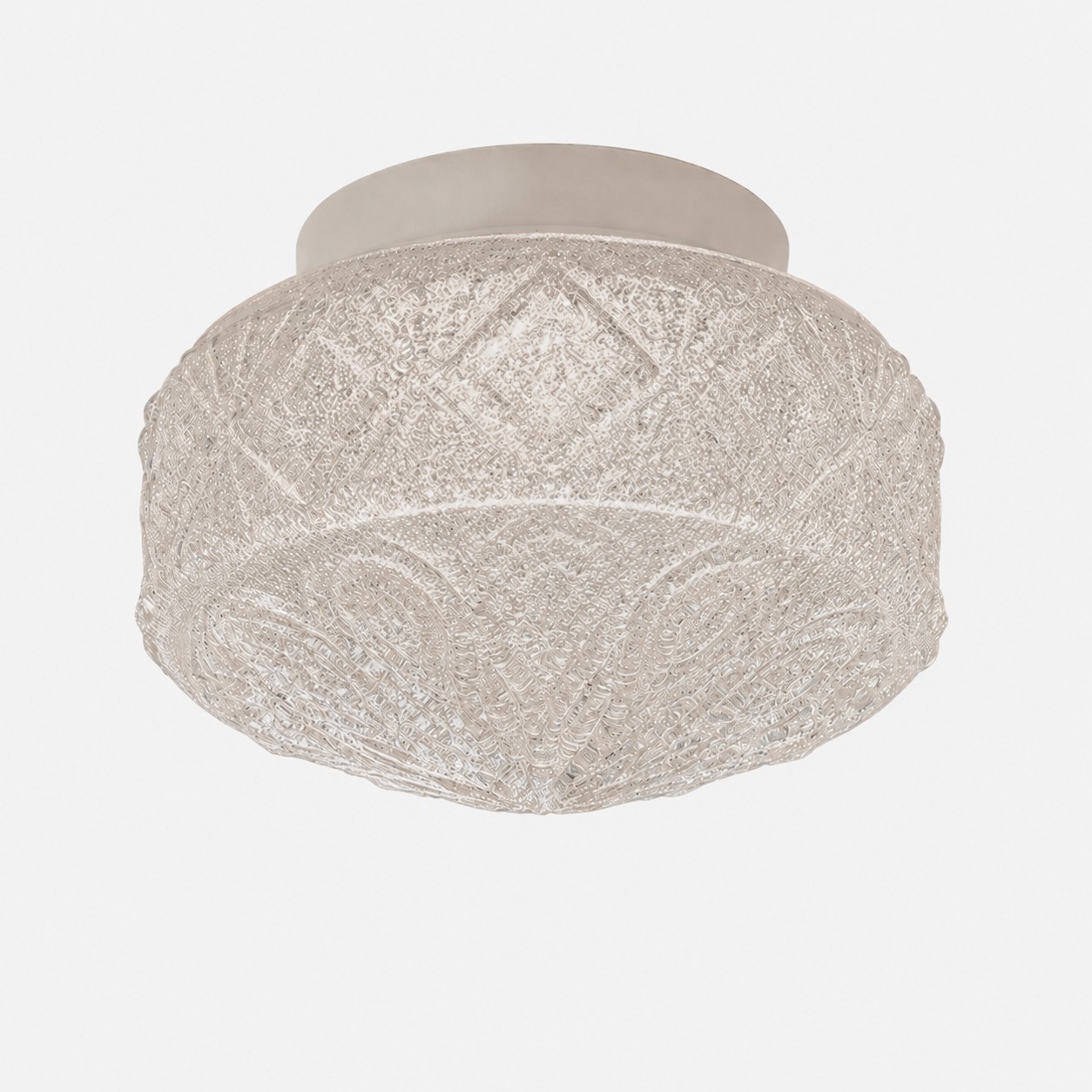 Textured sand glass flush mount ceiling light