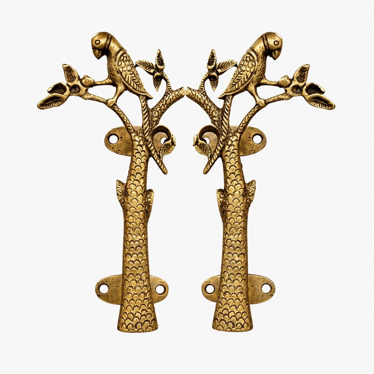 Handcrafted Brass Animal Door Handles 46