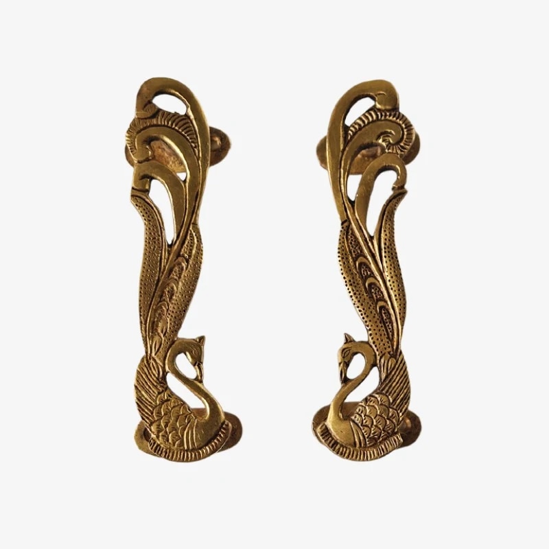 Handcrafted Brass Animal Door Handles 14