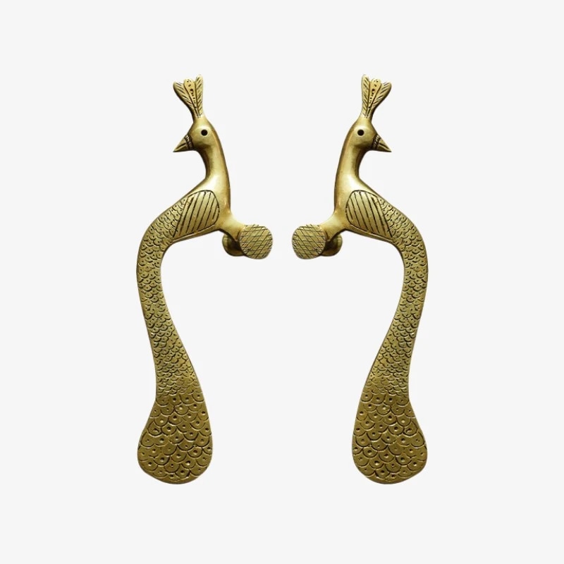 Handcrafted Brass Animal Door Handles 28