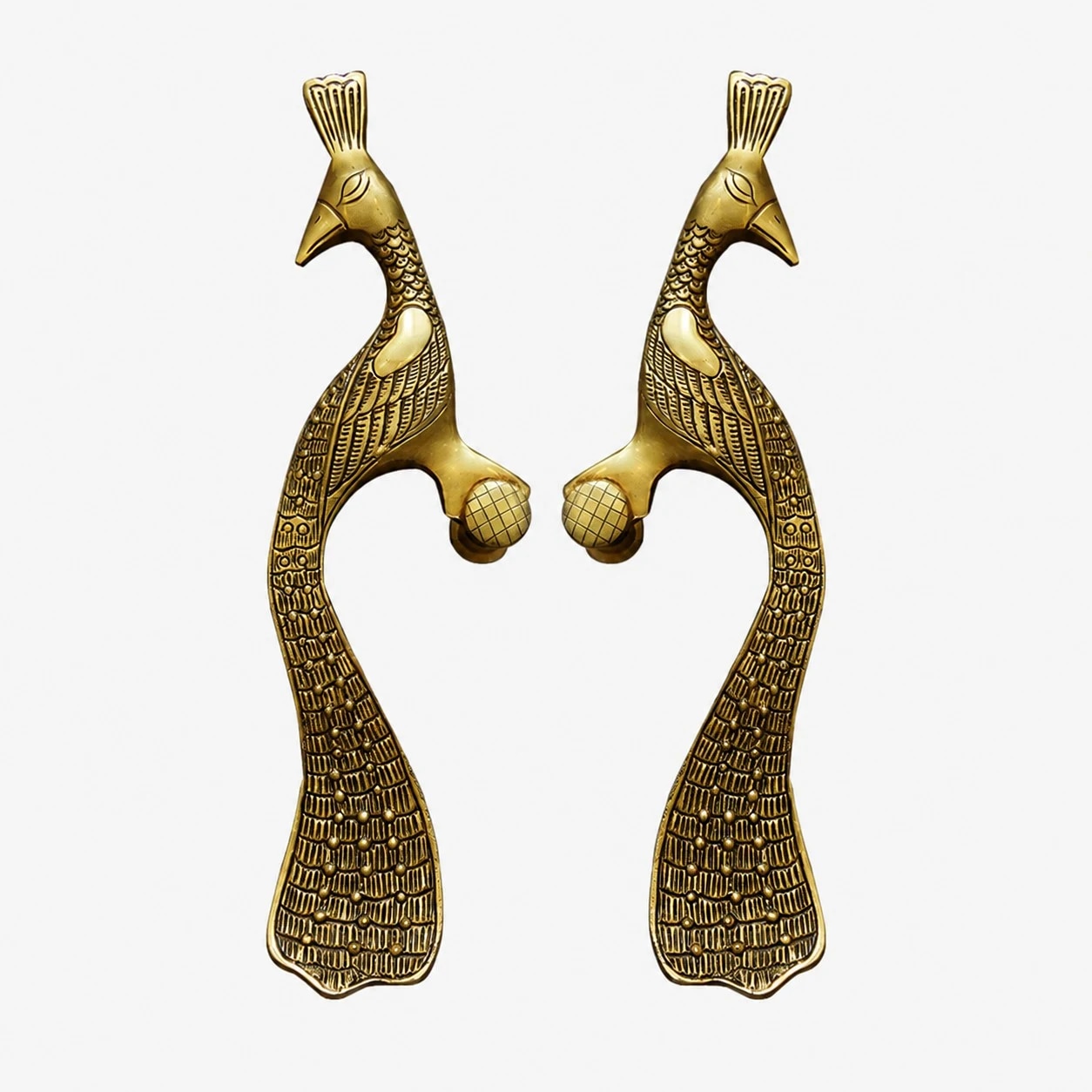 Handcrafted Brass Animal Door Handles 23