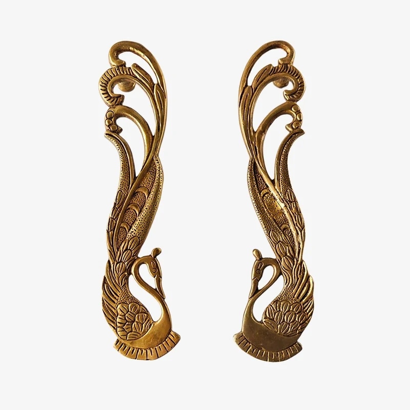 Handcrafted Brass Animal Door Handles 13