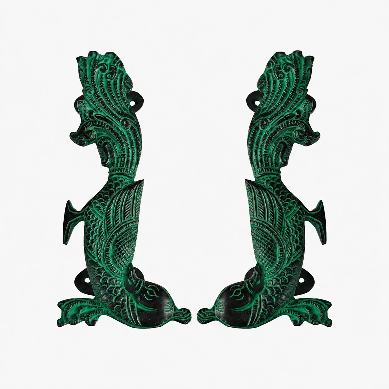 Handcrafted Brass Animal Door Handles 12