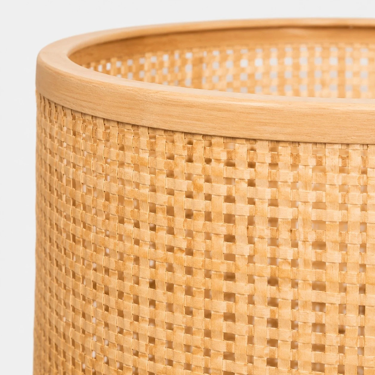 Japanese Rattan Wood Wall Sconce